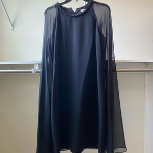 Beautiful Black Cape Dress